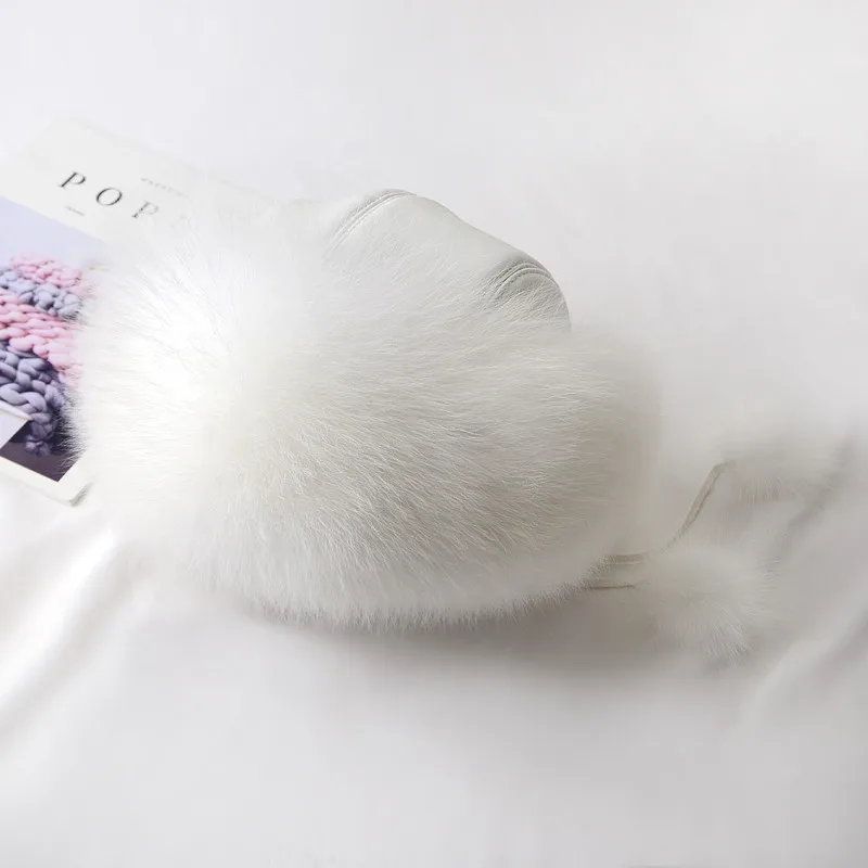 Лидер продаж шапка принцессы из меха русской лисы натурального Лисьего женская