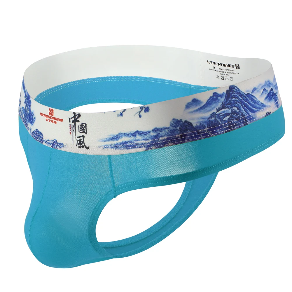 

Men Underwear Jockstrap Briefs Sexy Breathable Stretchy Underpants Comfortable Thong K2