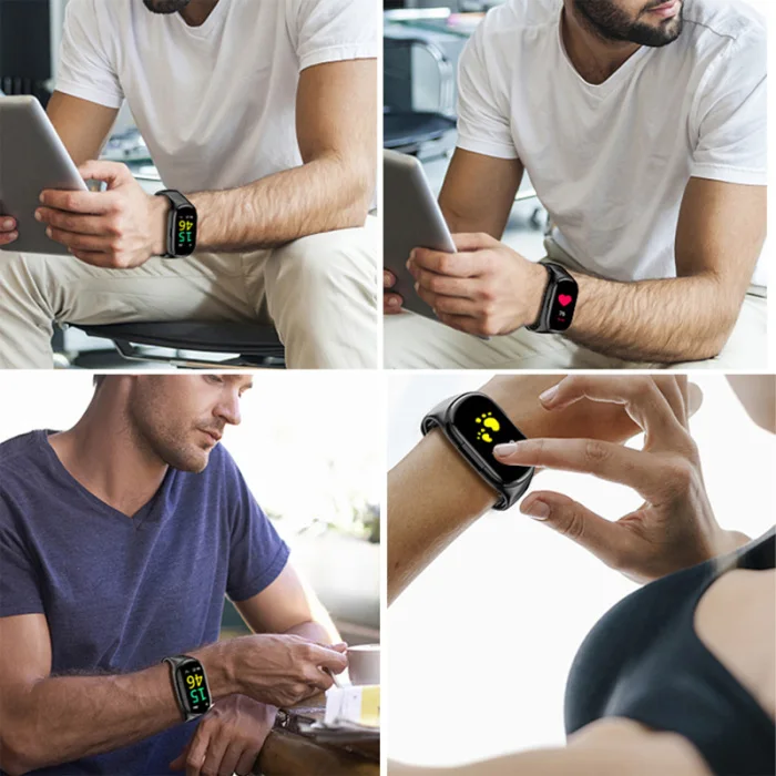 Новые смарт часы браслет Bluetooth беспроводные наушники 2 в 1 монитор сердечного ритма для спорта DC128