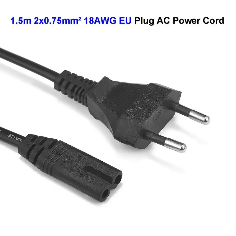 Ноутбук AC шнур питания ЕС Рисунок 8 кабель 10 футов 5 м IEC C7 питание зарядное устройство кабель для Dell LG Asus samsung ноутбук ТВ принтер
