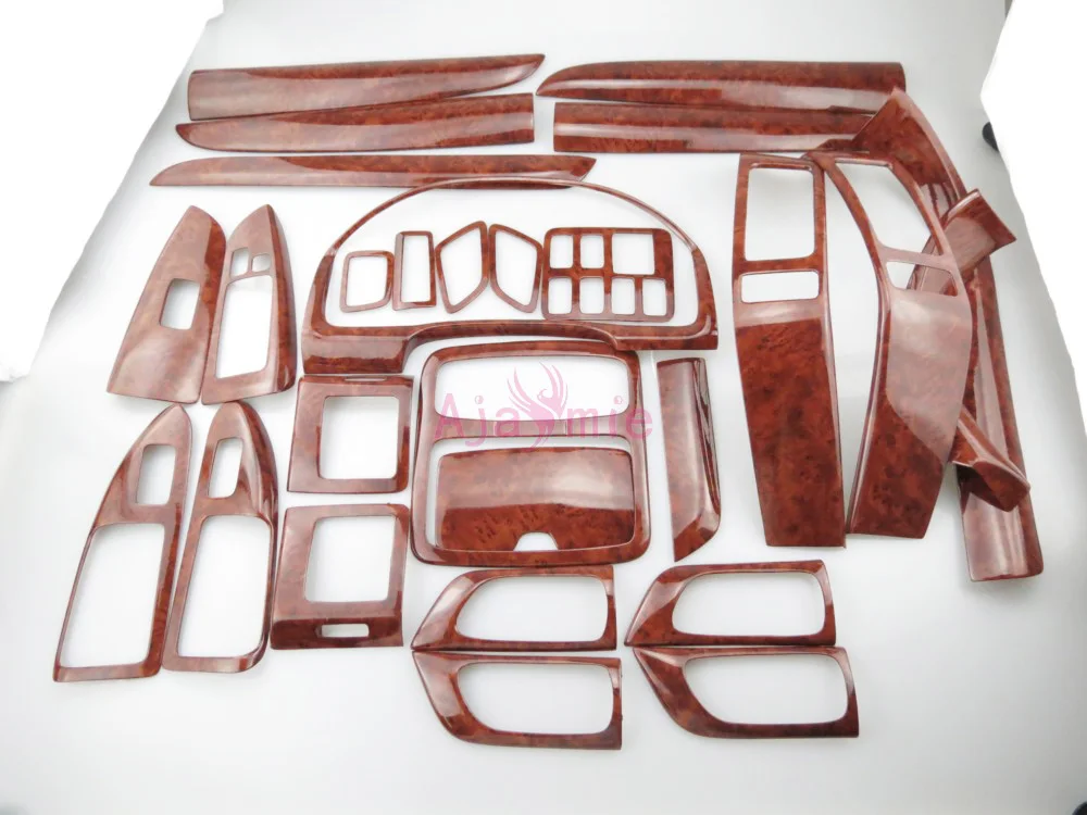 

For Toyota Land Cruiser Prado FJ120 Interior Wooden Color Reading lamp Dashobard Door Trim 2003-2009 Car Styling Accessories