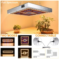 led full spectrum panel plant light connectable lighting plants grow 25w 45w tent greenhouse seedling veg blooming succulents