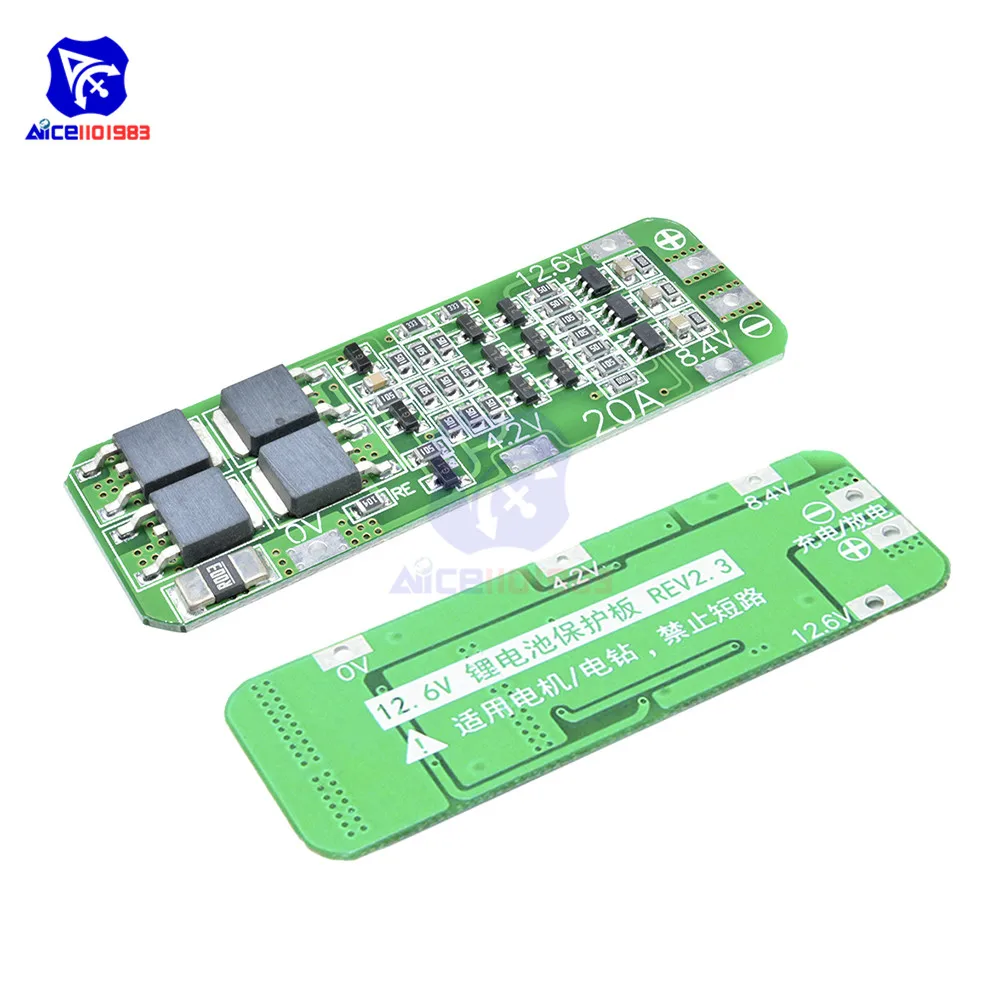 Зарядное устройство diymore 3S 12 6 в 20 А для литий-ионной литиевой батареи 18650 PCB BMS