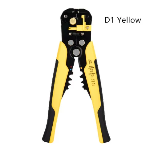 Pliers-HS-D1-Yellow HS-D1 5-в-1 автоматический инструмент для зачистки проводов кабеля резак Мультитул провод зачистки инструменты Клещи для обжима кабеля щипцы 0,2-6.0mm ² HS-D2 - Цвет: Pliers-HS-D1-Yellow