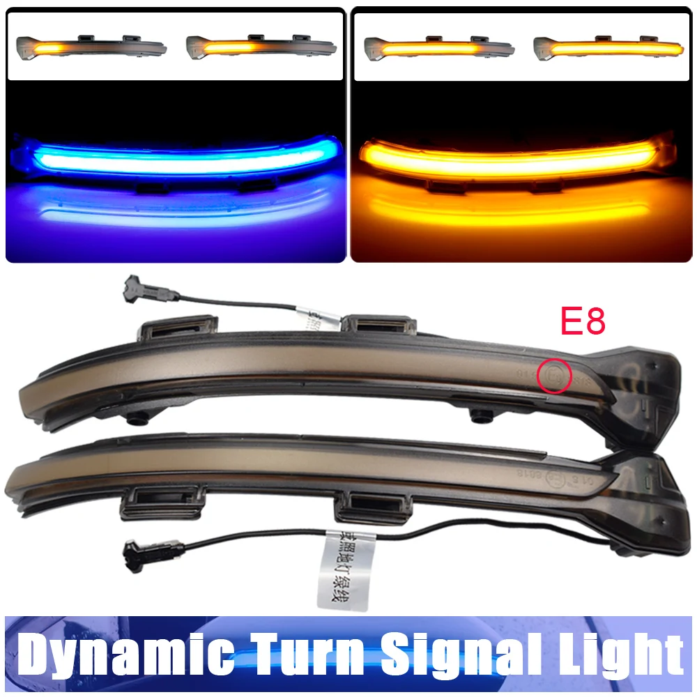 

2pcs For VW Golf 7 MK7 7.5 GTI R Sportsvan Touran L II Led Dynamic Turn Signal Light Sequential Side Mirror Indicator Blinker