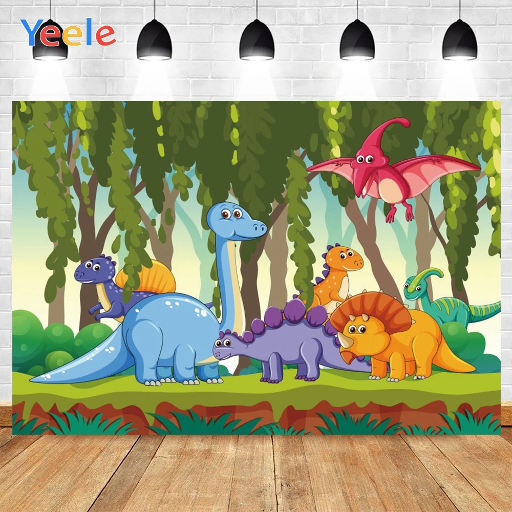 Yeele Детские День рождения фон для фотосъемки с героями мультфильмов Животные