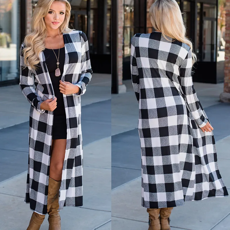 Women Long Sweater Buttons Knitted Cardigan Sleeve Neckline Knitwear Coat Autumn Winter 2019 Fashion Jumpers Ladies |
