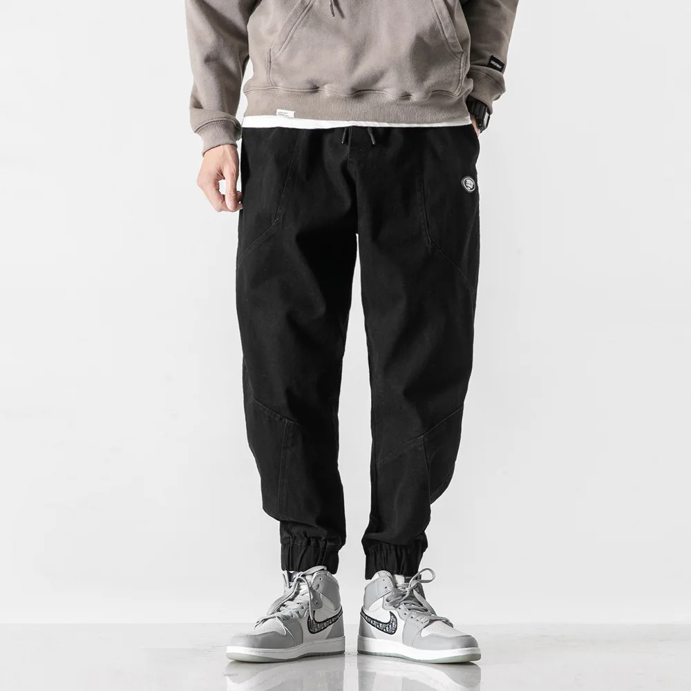 Брюки-карго мужские тонкие повседневные Джоггеры в японском стиле уличная