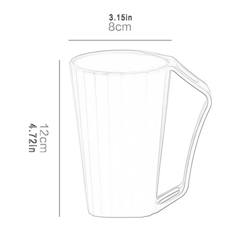 

Home Simple Plastic Toothbrush Cup With Slot Brushing Cup Portable Mouthwash Cup Travel Toothbrush Cup