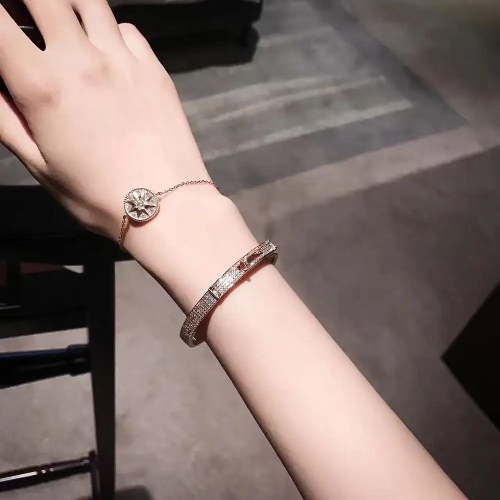 Shidiya женский браслет 925 серебряная кнопка эмалированный модное женское ювелирное