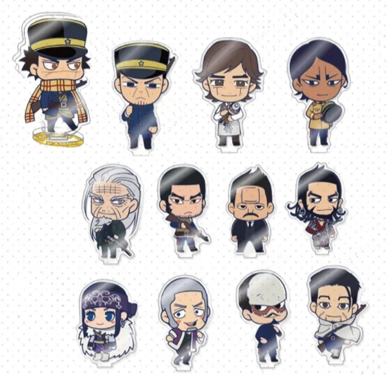 

Хит продаж; Аниме «Золотой Kamuy сугимото Saichi Kochoube Asuko акриловая стойка для фигуры Дисплей модель пластина Настольный Декор Косплэй подарок на...