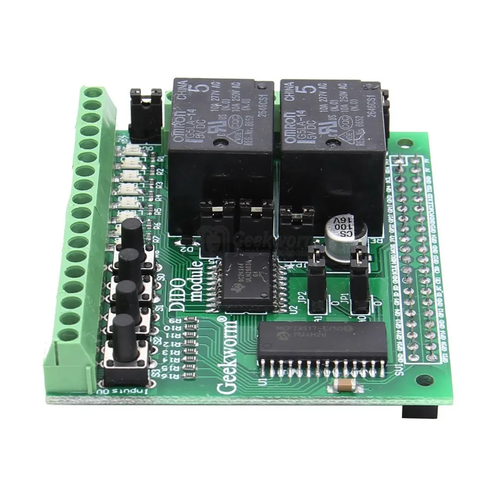 Плата расширения вывода цифрового входа Raspberry Pi 4 модуль DIDO для Model B / 3B + (3B Plus) 2B A