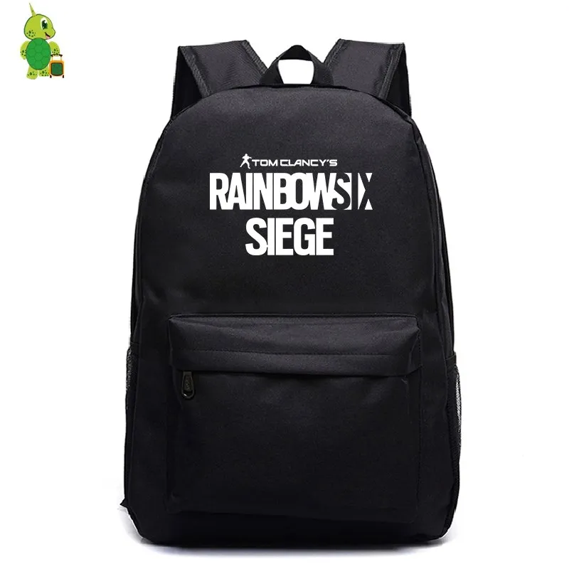 6 Игровой рюкзак Tom Clancy's Rainbow Six Siege, школьные сумки для подростков, женский и мужской рюкзак для ноутбука, дорожные сумки, детские сумки для книг - Цвет: 6