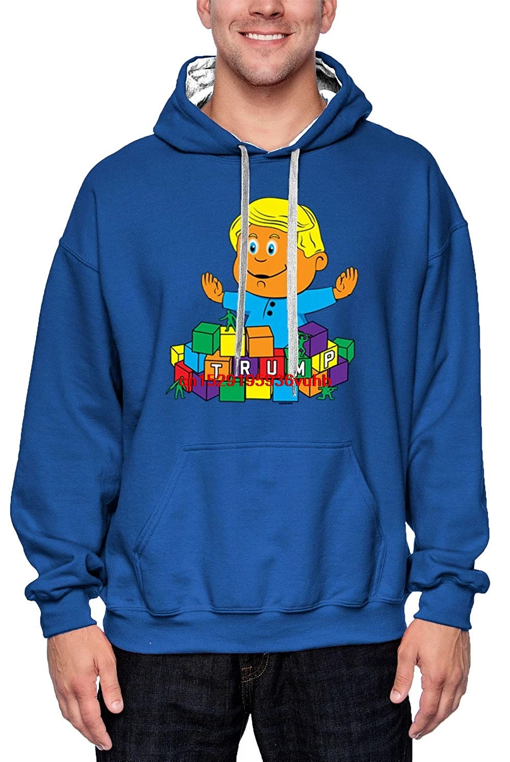 Детские Трамп стены здания-MAGA США Мурика одежда унисекс для малышей 2-тон свитер с