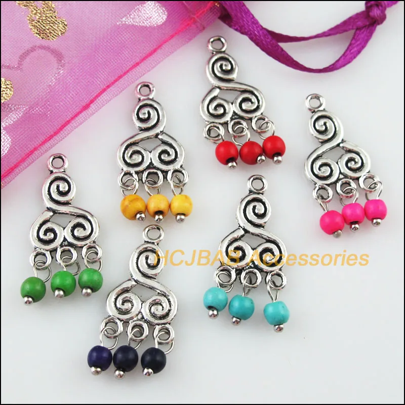 Модные 12 новый китайский узел очаровательные кисточки Тибетский серебристый