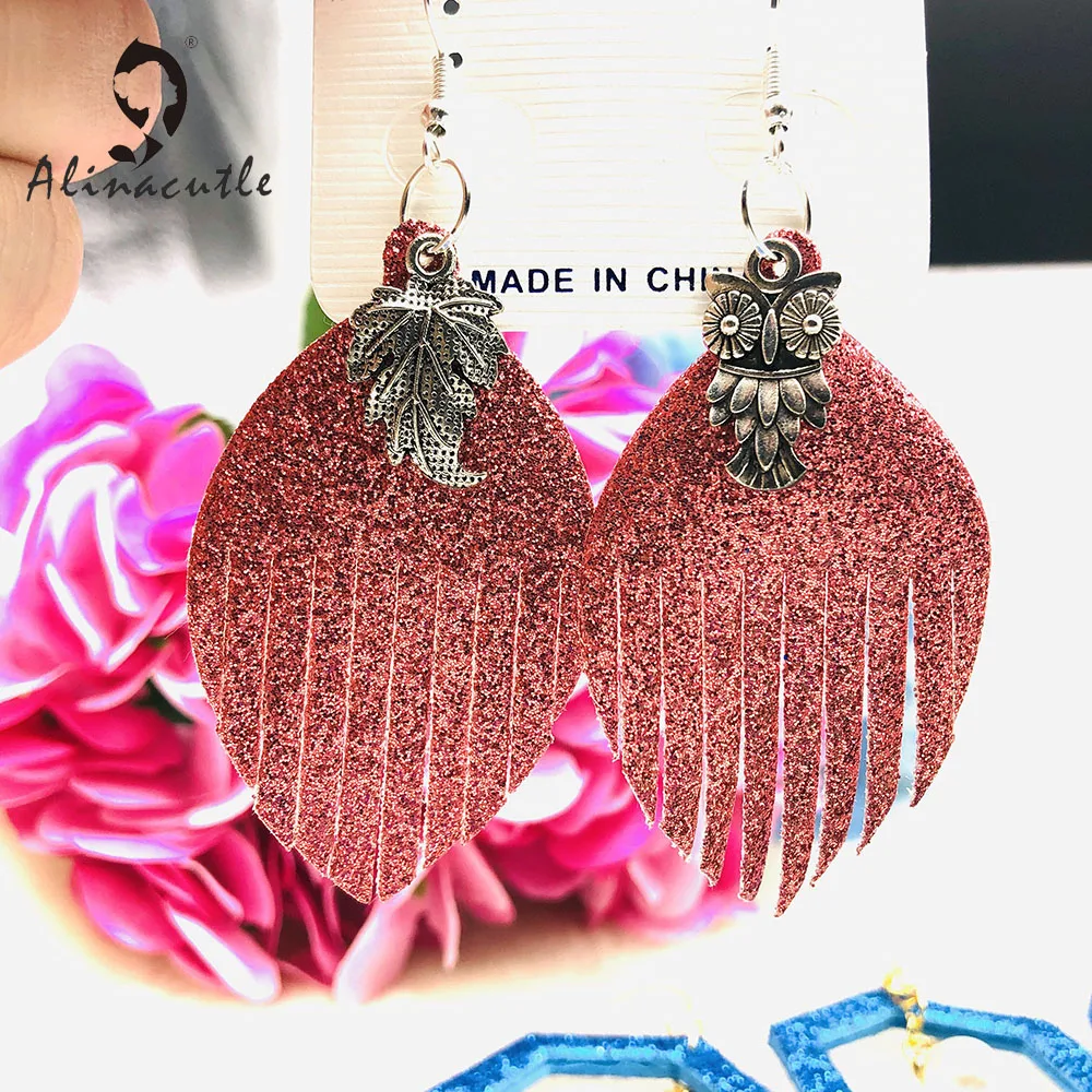 Alinacutle Metal Cutting Die Cut Leaves Tag Set Earrings Scrapbooking Paper Craft Handmade Card Album Punch Art Cutter | Дом и сад