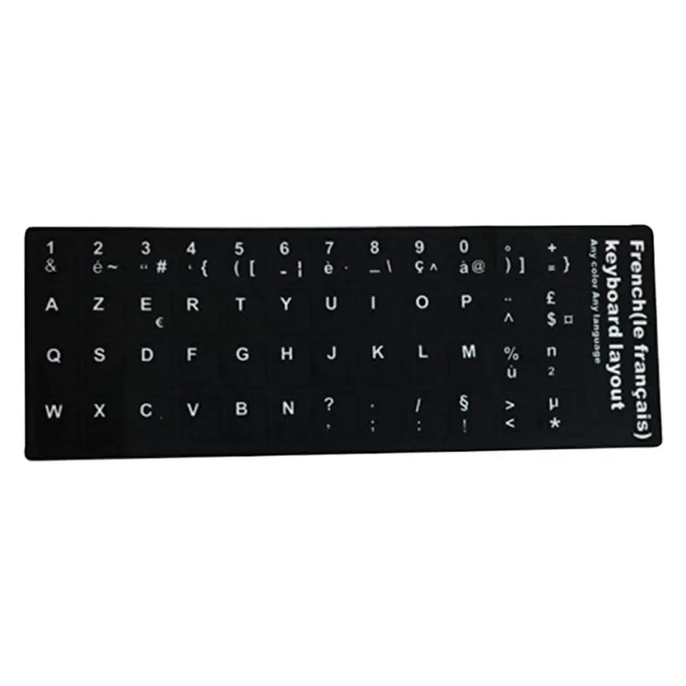 

Keyboard Stickers used for laptop keyboards above 10 inches and below 17 inches and ordinary desktop computers