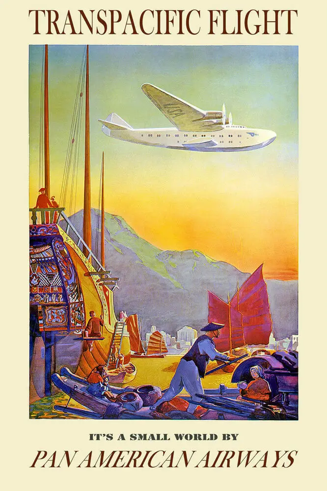 

Металлическая Оловянная плакатная настенная табличка PAN AMERICAN Airlines
