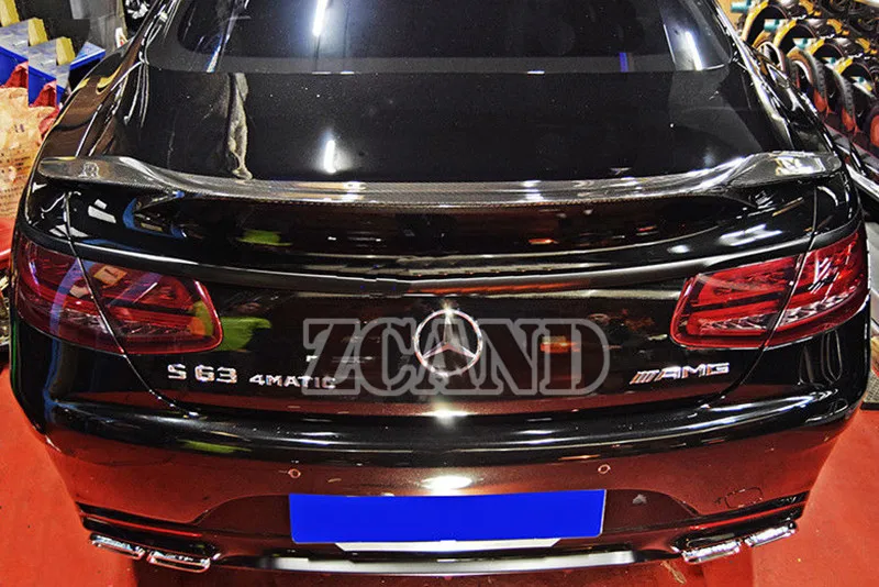 Настоящий спойлер багажника из углеродного волокна для BENZ C217 S-Coupe S320 S400 S550 S63 Amg