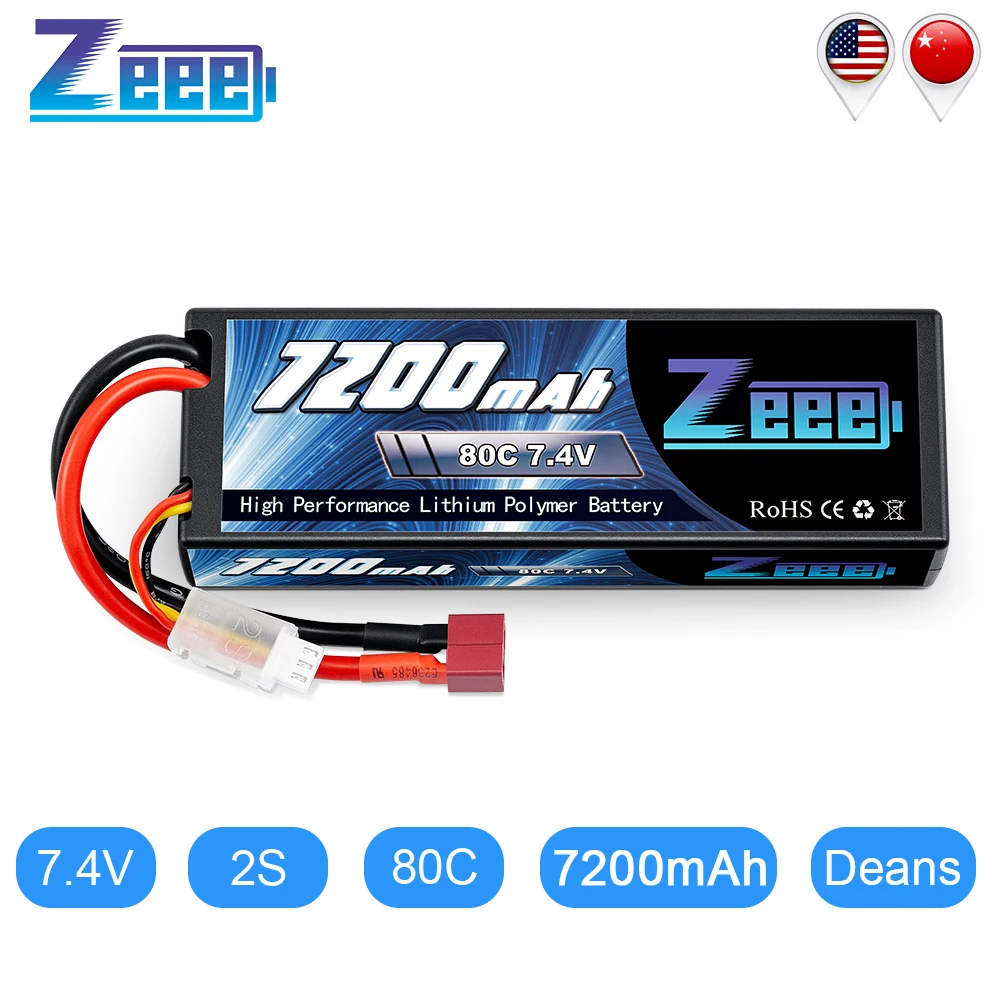 аккумулятор lipo zeee 7200 мач 74 в 80c с разъ