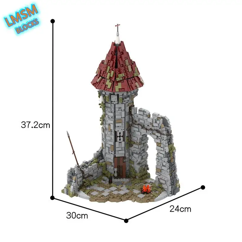 

Medieval Castle Architecture Building Blocks games Darked -Soulss gamer construction city view Bricks Collection children's toys