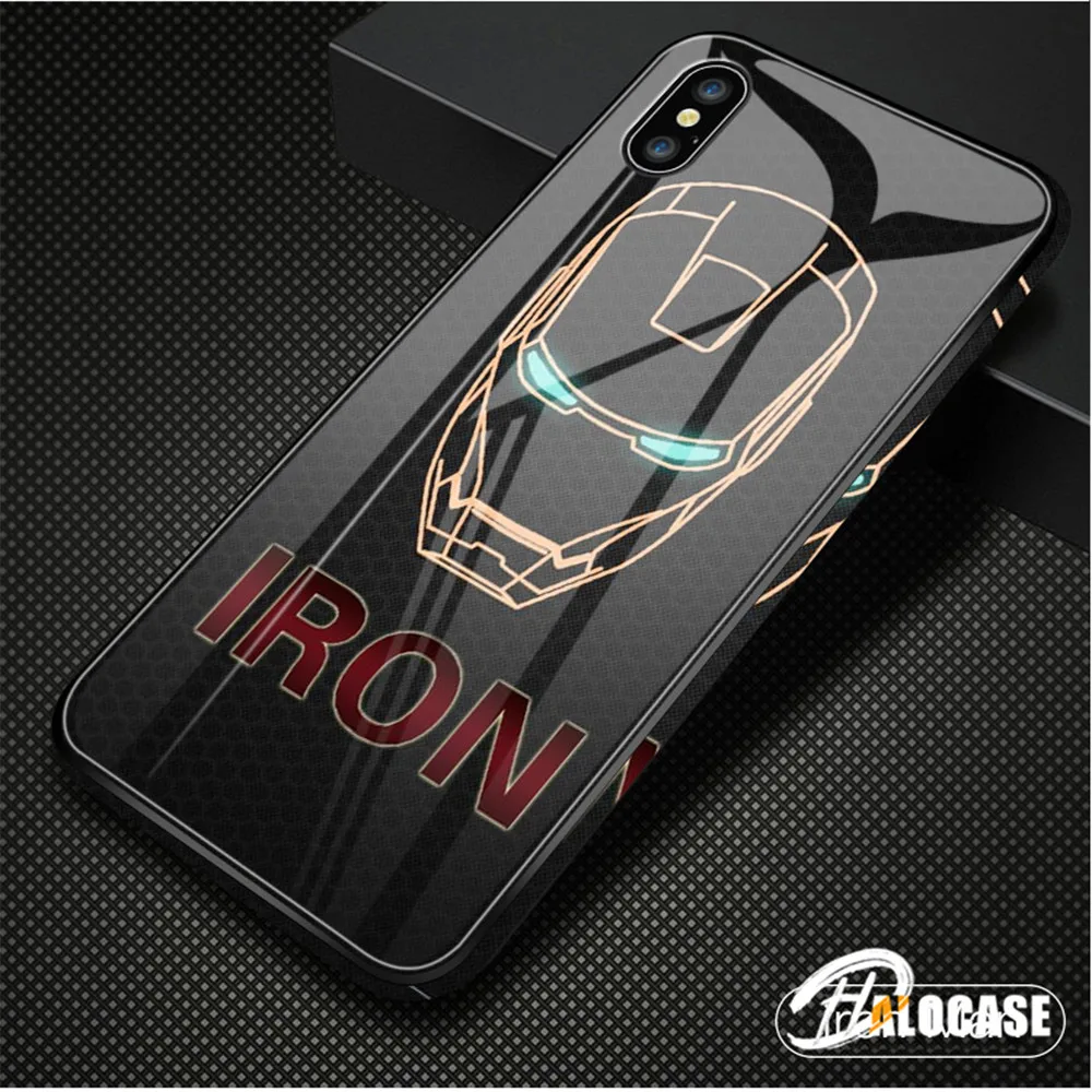 Роскошные чехлы для телефонов из закаленного стекла с рисунком комиксов Marvel Venom 3D для iPhone 11 Pro MAX XS MAX XR 8 7 6 6s Plus XS 10X