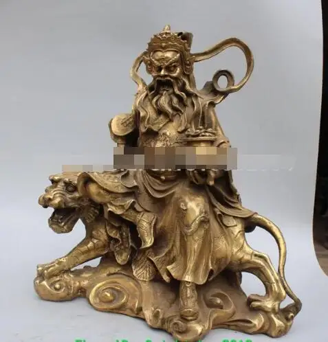 YM 306 16 &quotкитайские бронзовые богатые янбао деньги Дракон маммон Бог на статуе