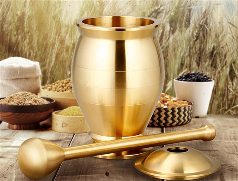 Пестик и раствор набор меди мельница для кухни измельчение соли перца мускатный