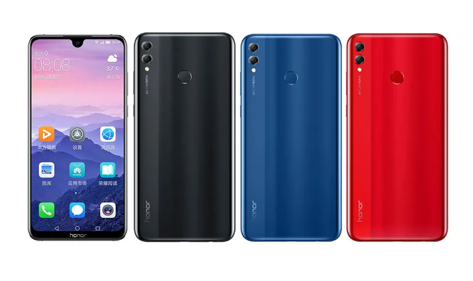 Honor 8X MAX, Смартфон Snapdragon 636, Android 8,1, 6 ГБ ОЗУ, 64 Гб ПЗУ, экран 7,12 дюйма, сканер отпечатков пальцев, Восьмиядерный, 4900 мАч