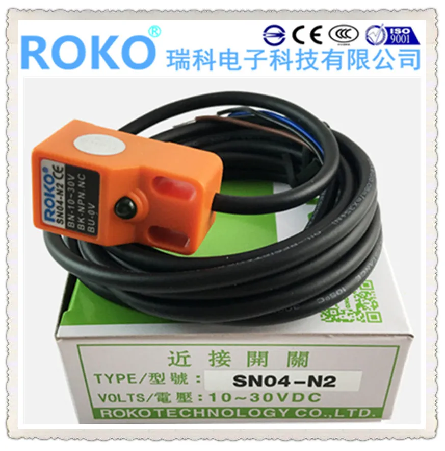 Новый оригинальный прямоугольный Бесконтактный переключатель ROKO SN04-N NPN - купить