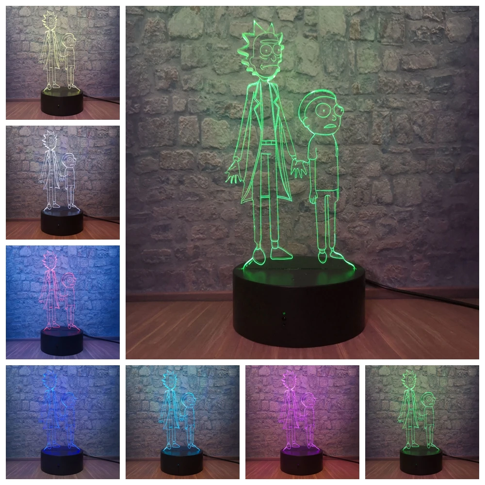 3D светодиодный ночной Светильник для детей Спальня декоративный светильник