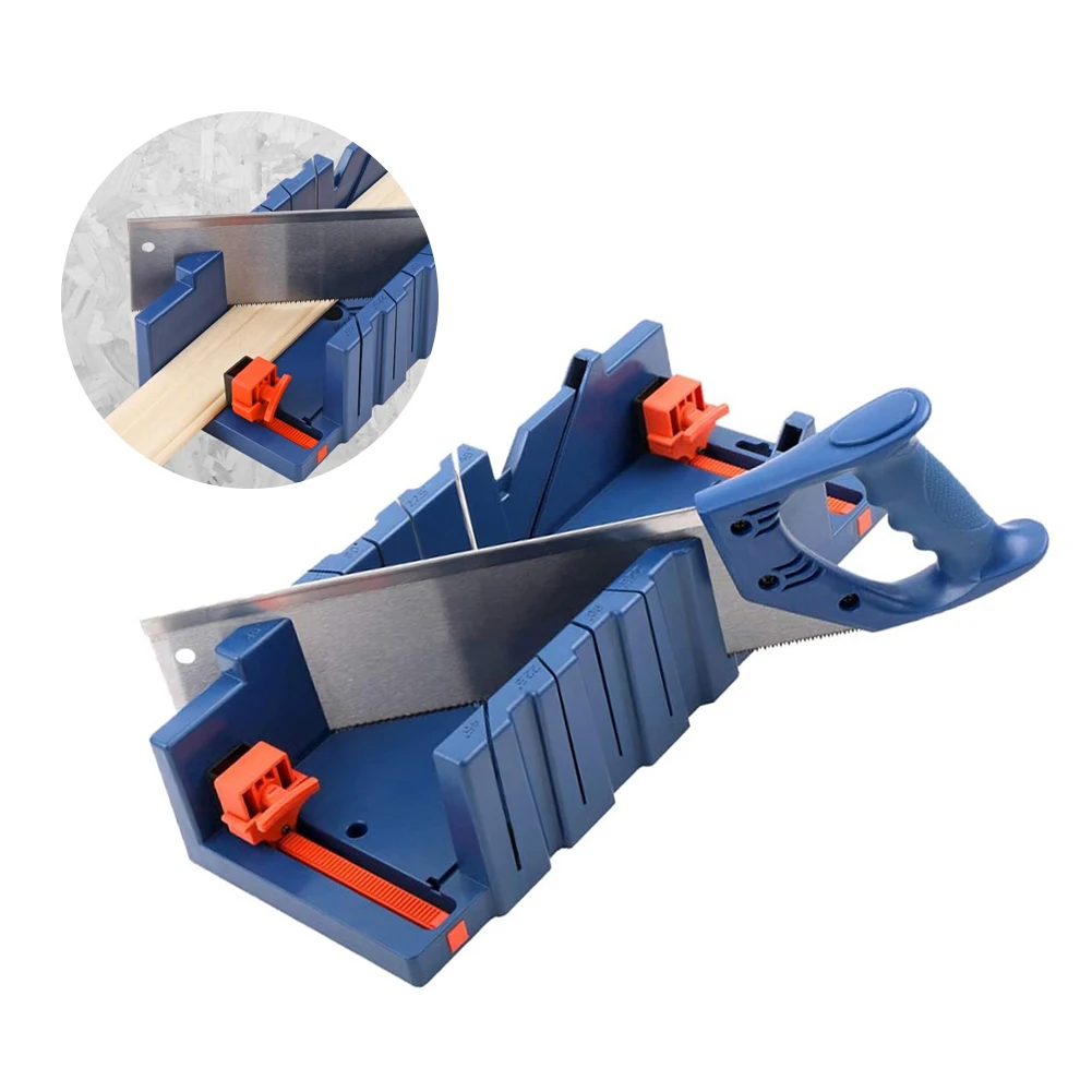 

Woodworking Clamping Mitre Box Diagonal Saw Cabinet 45 90 Degree Saw Box Angle Saw Oblique Cutting Groove Sawing Carpenter