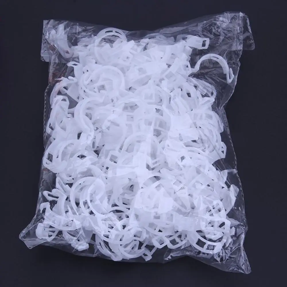 Новые 50/100/200 шт. 23 мм Пластик завод Поддержка зажимы для искусственные растения