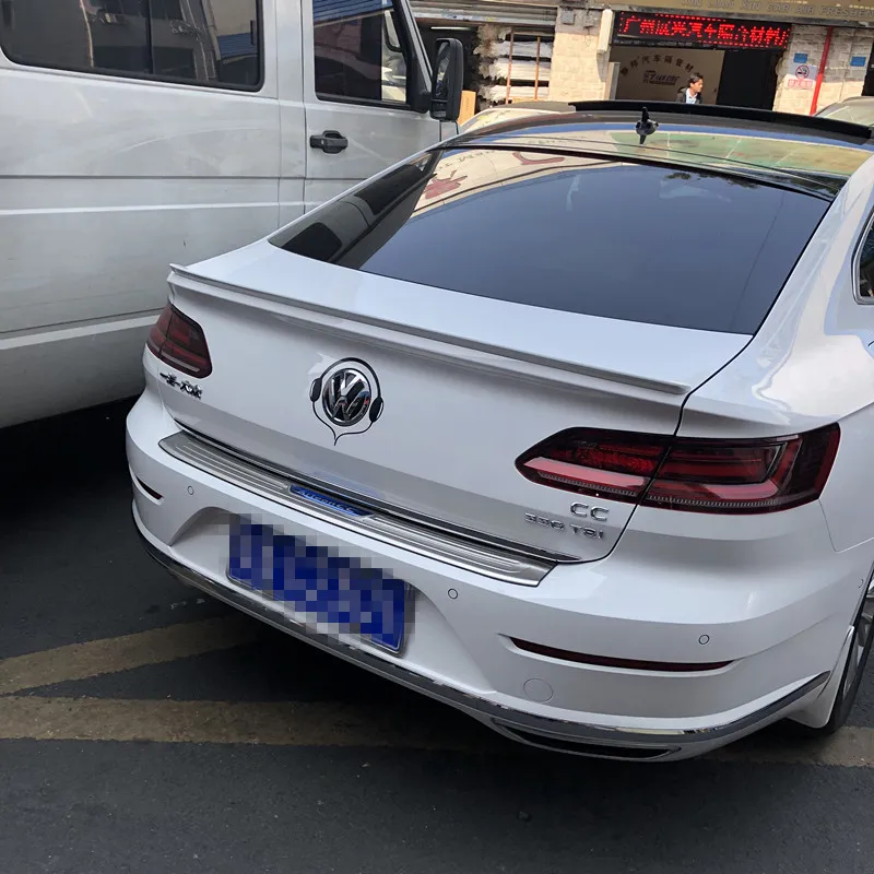Спойлер для CC 2019 Volkswagen спойлер из АБС пластика цвет заднего крыла автомобиля