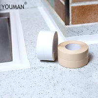 3 2m2 2cm bathroom shower sink bath sealing strip tape white pvc self adhesive waterproof wall sticker for bathroom kitchenpvc