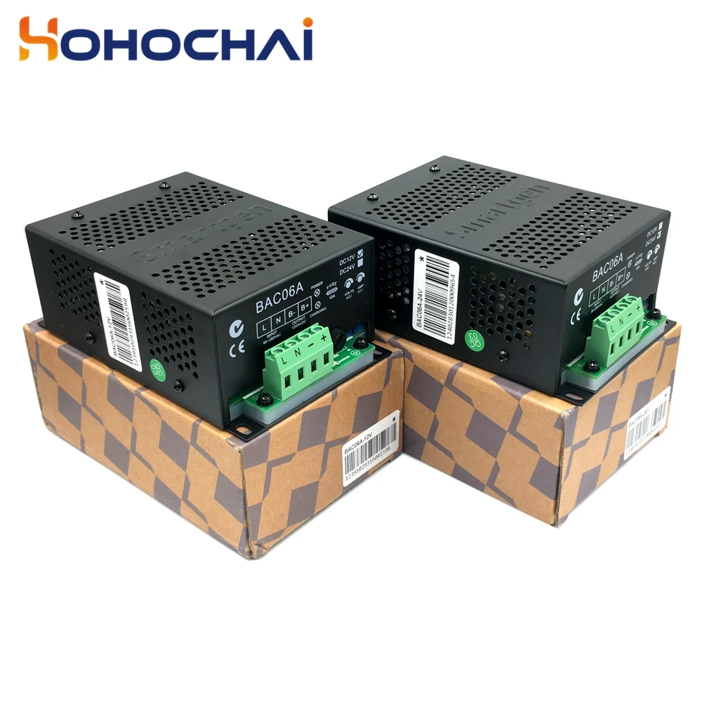 Smartgen Carregador de Bateria Bac06a 6a 12v 24v Gerador a Diesel Inteligente Peças e acessórios do gerador
