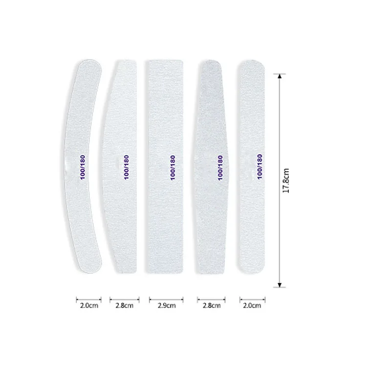 

Nail File 100/180 Sanding Buffer Block Pedicure Manicure Buffing Polish Beauty Tools Professional Nail Files Grey Boat