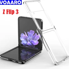 Flip3 Capa for Samsung Galaxy Z Flip 3 HD Transparent Clear Back Case for Galaxy Z Flip 3 Ultra Thin Phone Cover Hard PC Case