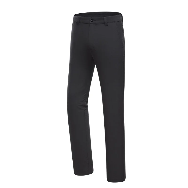 Black EVERIO высококачественные брюки для гольфа для мужчин Thin тонкая однотонная одежда повседневные спортивные Стрейчевые быстросохнущие прямые свободные шары штаны - Цвет: Black