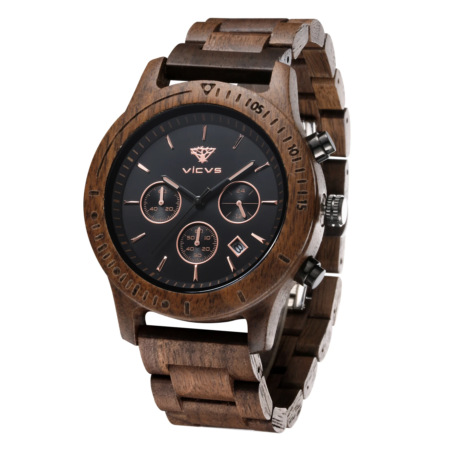 watches mens 2021 Wood Watches Week Display Date High Quality Quartz Male Watches Dropshipping watch for men enlarge