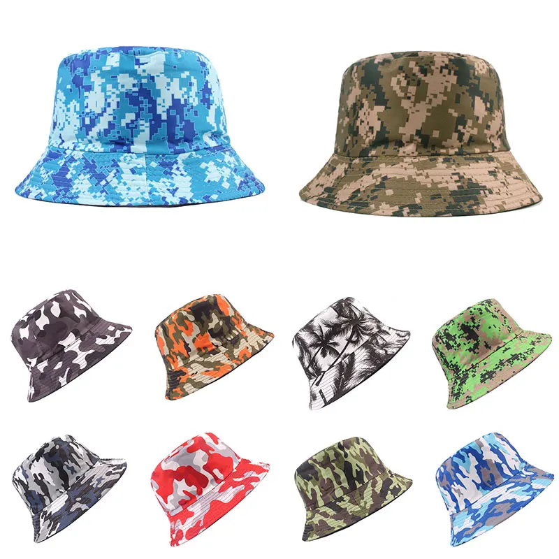 

1PC Summer Casual Women Bucket Hat Hiking Camouflage Cap For Women Military Hats Sun Fisherman Outdoor Tactical Beach Sun Hats