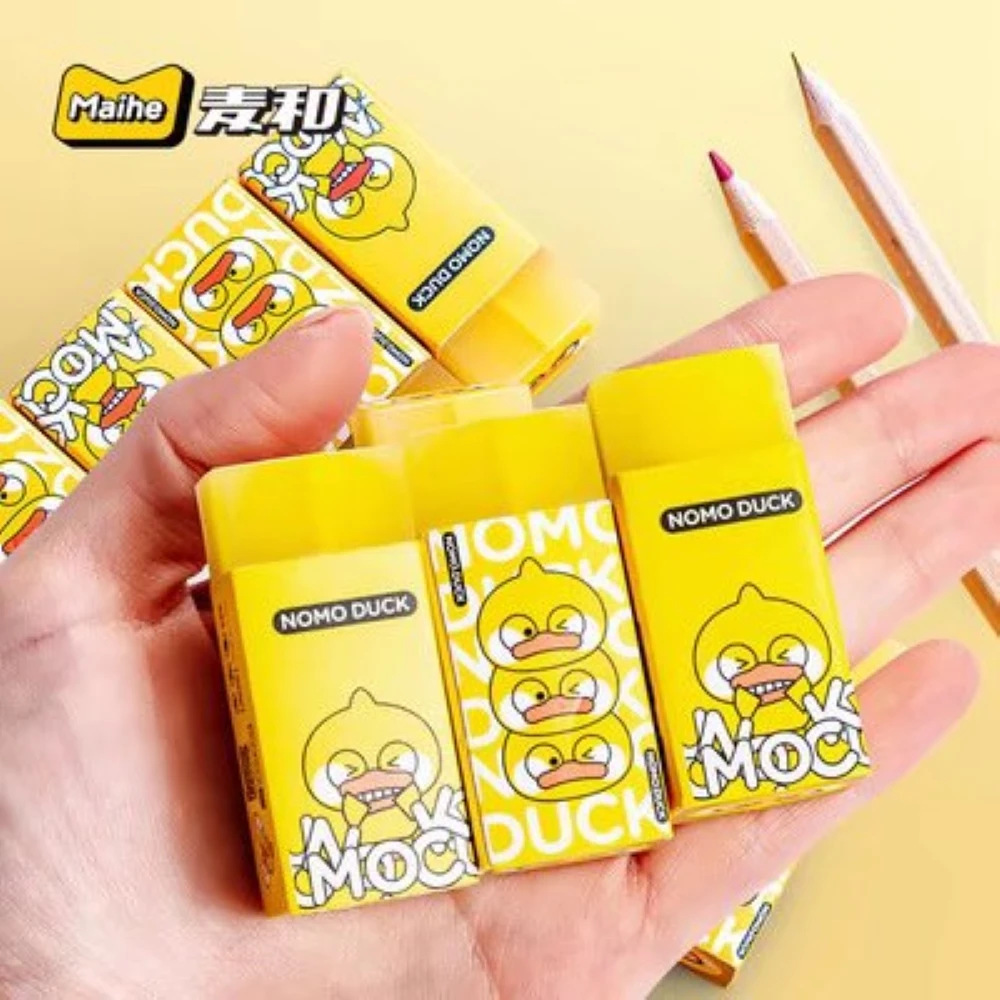 

MAC And Almost Duck Sandwich Slice Eraser Cute Cartoon Eraser Student Error Correction Eraser Student Supplies Office Supplies S