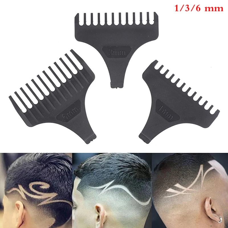 

2PCS Universal Hair Clipper Limit Combs Guide Guard Attachment Size Barber Replacement For Electric Hair Clipper Shaver 1/3/6mm