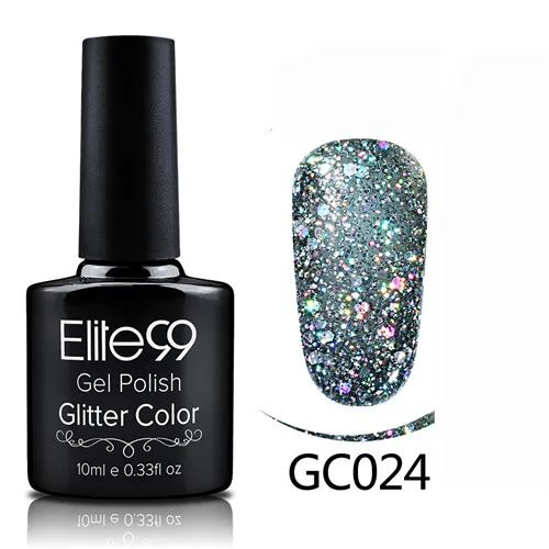 GC024 Elite99 гибридные Лаки гель лак для ногтей набор Гель-лак с блестками Живопись ногтей искусство поли УФ гель лак Топ базовый праймер для маникюра - Color: GC024