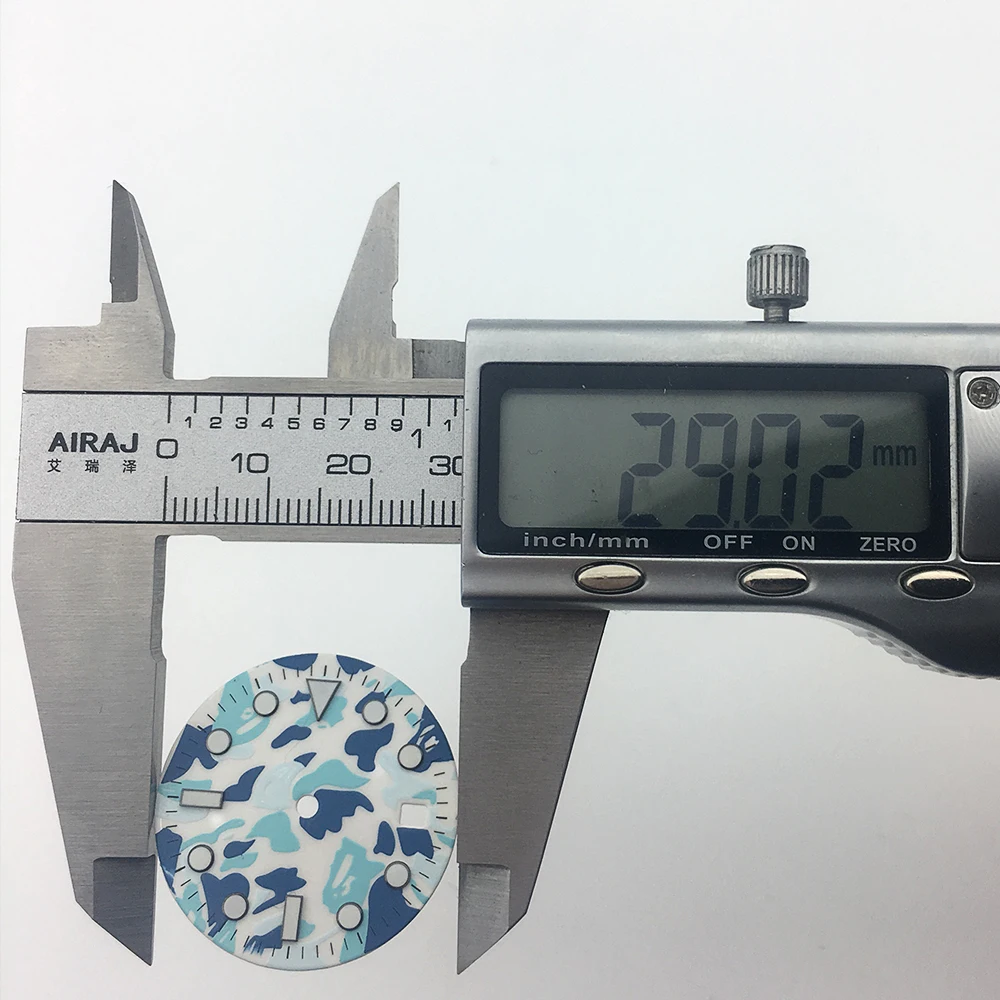 Запчасти для часов 29 мм асептический люминесцентный циферблат Совместимы с механизмом MIYOTA 8215 Pearl 2813 Automatic Movement.