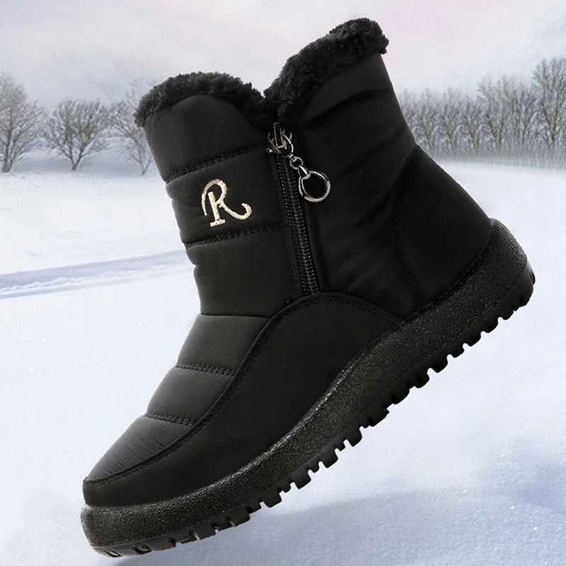 Женские ботинки сохраняют тепло зимняя женская обувь на платформе сапоги