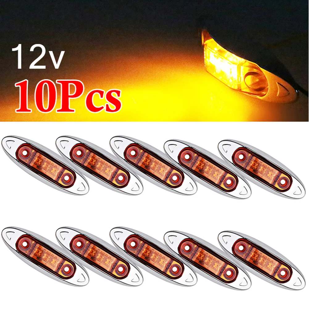 

50 LED lights 000 hours IP68 10x 10pcs Waterproof Amber 000 Hours 3LED