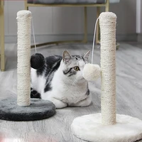 sisal rope cat scraper scratching post kitten pet jumping tower toy with ball bite resistant pet toy cats sofa protector