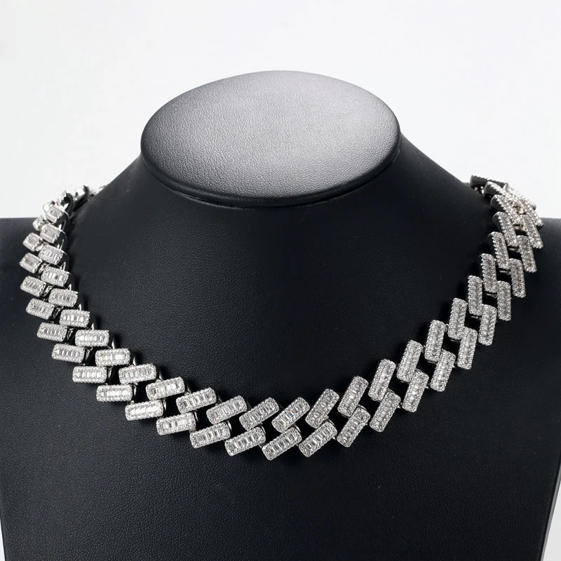 

Hip Hop Zircon Cuban Chain Necklace 210327-52