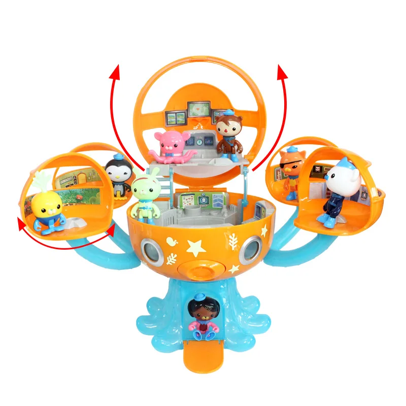 Экшн фигурки Octonauts со звуком светильник замок октопода приключения Plsyset Barnacles